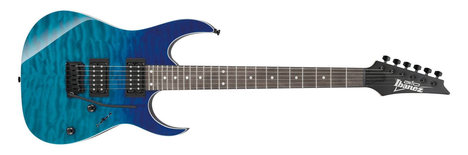 Ibanez GIO RG 6 String Electric Guitar in Blue Gradation GRG120QASPBGD