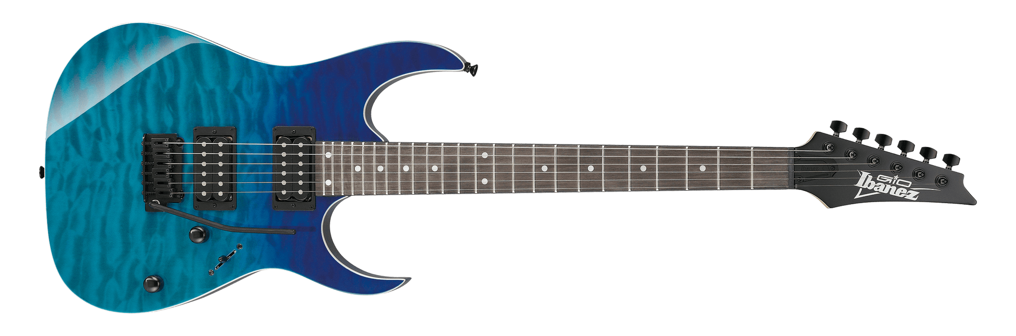 Ibanez GIO RG 6 String Electric Guitar in Blue Gradation GRG120QASPBGD