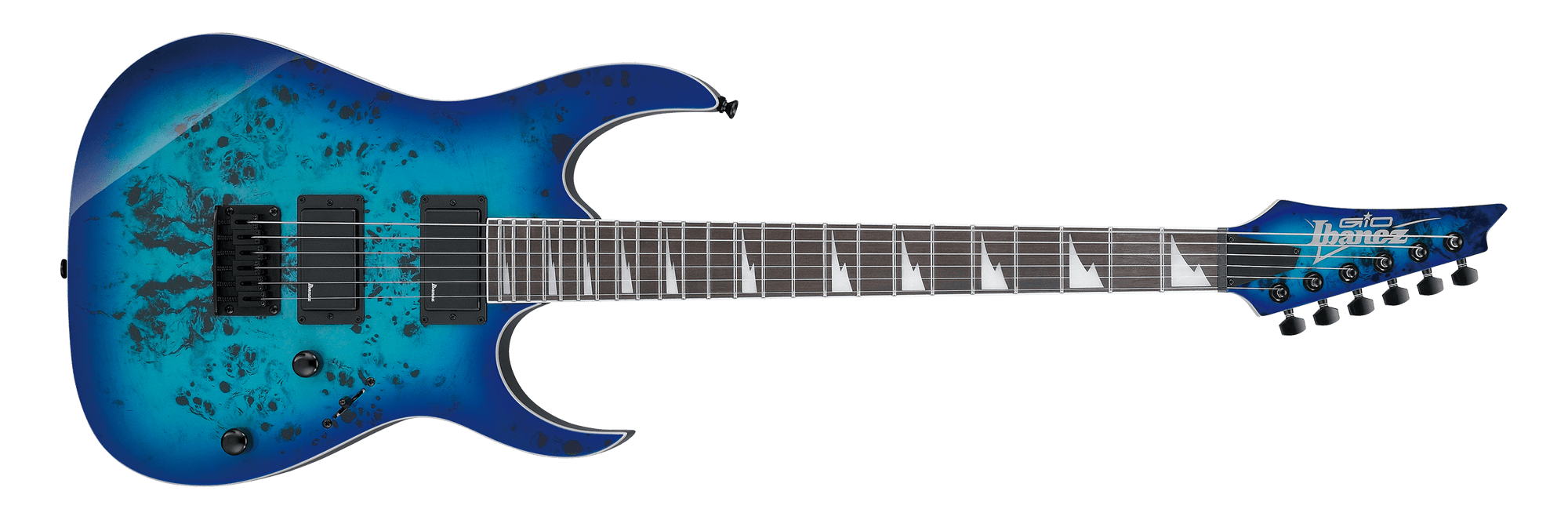 Ibanez GIO RG Electric Guitar in Aqua Burst GRGR221PAAQB