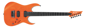 Ibanez Prestige Reverse Headstock Maple Wenge neck, Dimarzio Pickups and Hardshell Case Transparent Fluorescent Orange - The Guitar World