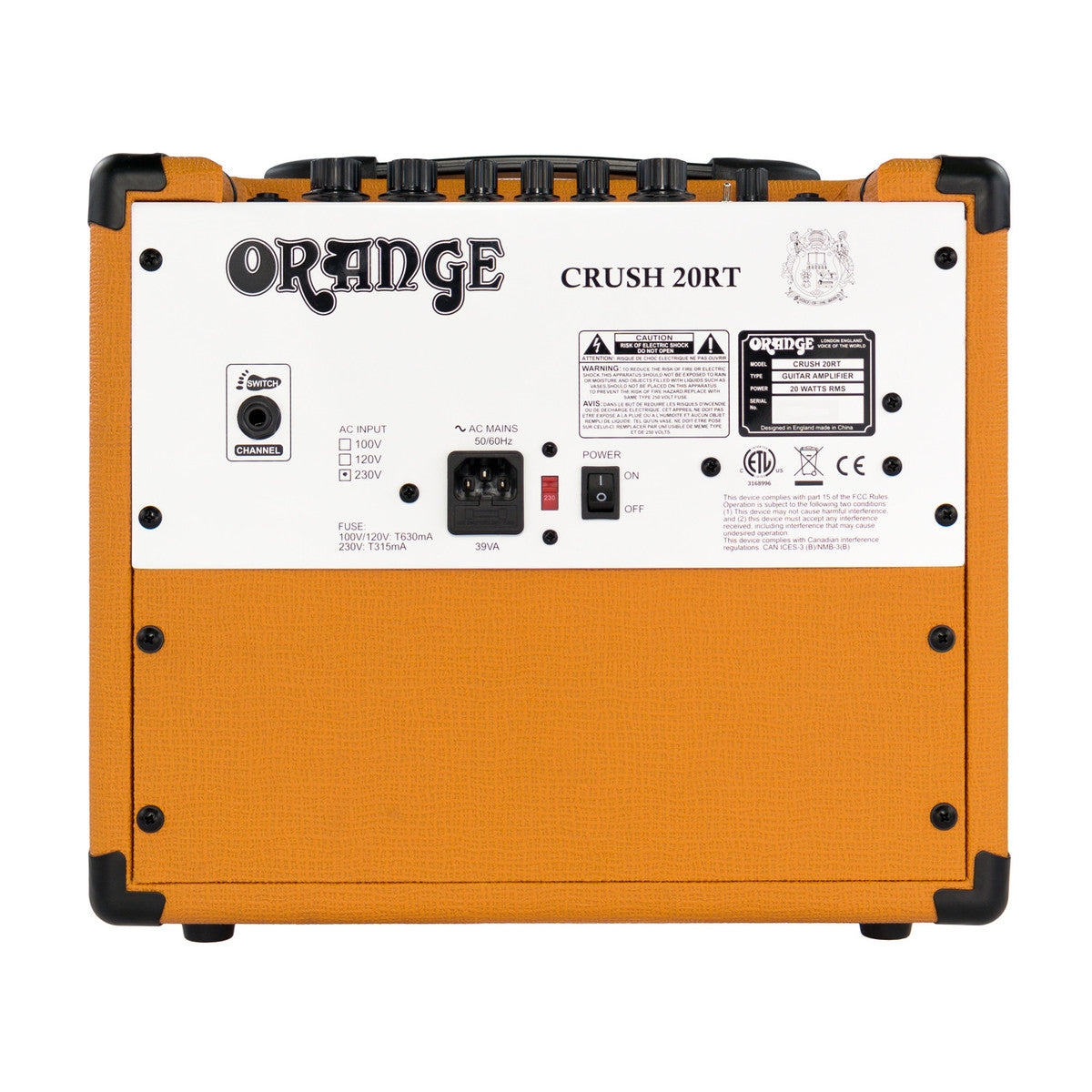 Orange CRUSH20RT 20 Watt Guitar Amplifier - The Guitar World