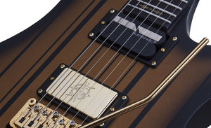 Schecter Synyster Gates Custom-S Solid-Body 6 String Electric Guitar - Satin Gold Burst 1743-SHC - The Guitar World
