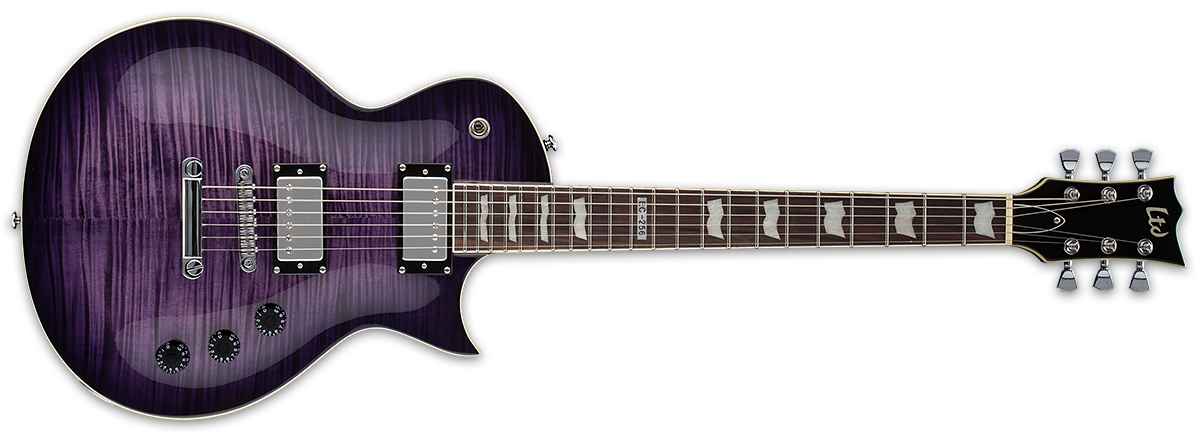 ESP LTD EC-256FM IN SEE THRU PURPLE SUNBURST - The Guitar World