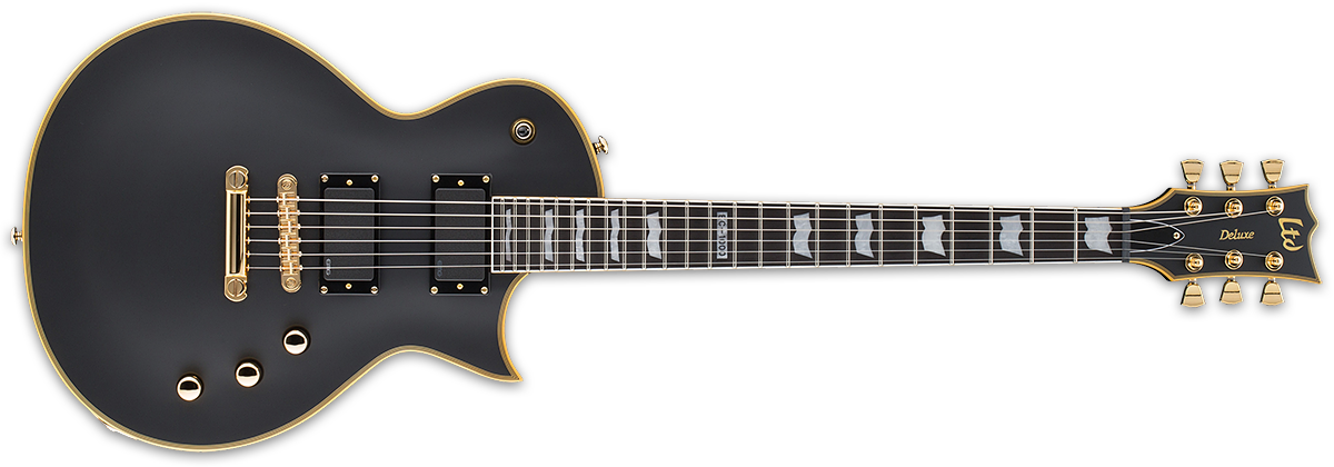 ESP LTD EC-1000 IN VINTAGE BLACK - The Guitar World