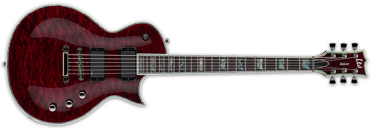 ESP LTD EC-1000 IN SEE THRU BLACK CHERRY - The Guitar World