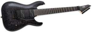 ESP LTD 7-String Solid-Body Electric Guitar, Unearth Signature Series - LBUZ7QMSTBLK - The Guitar World