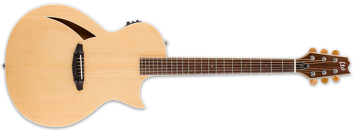 ESP LTD Thinline Series TL-6N Nylon-String Acoustic/Electric Guitar in Natural Gloss LTL6NNAT - The Guitar World