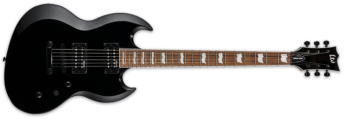 ESP LTD VIPER-201B BARITONE BLACK - The Guitar World