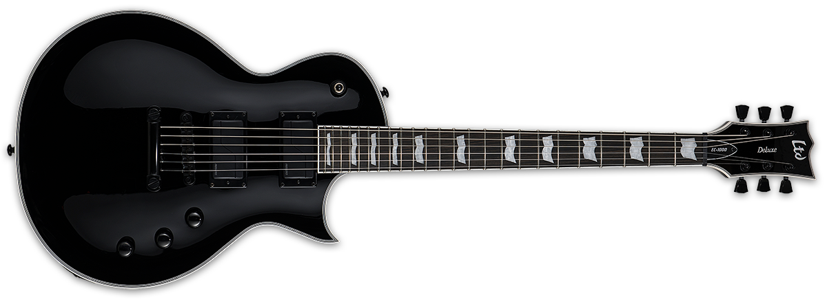 ESP Electric Guitar with Fishman Fluence Pickups (Black) LEC1000SBLKF - The Guitar World